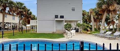 A heated pool
