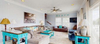 Dog-Friendly House Across the Street From Beach w/Private Pool, WiFi, AC, Patio