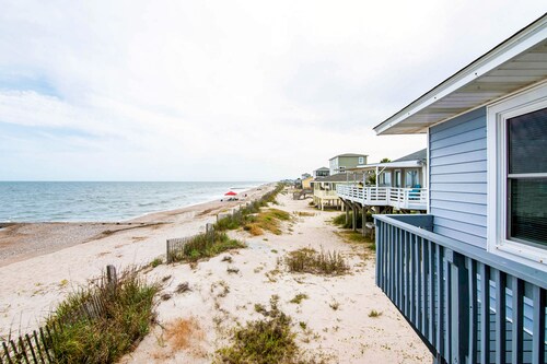 Dog-Friendly House Right On Sand w/ Patio, Private W/D, & Free WiFi