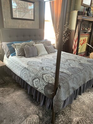 1 bedroom, memory-foam beds, desk, iron/ironing board