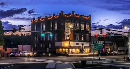 The Pythian Building Penthouse Apt. is centrally located on the city square.