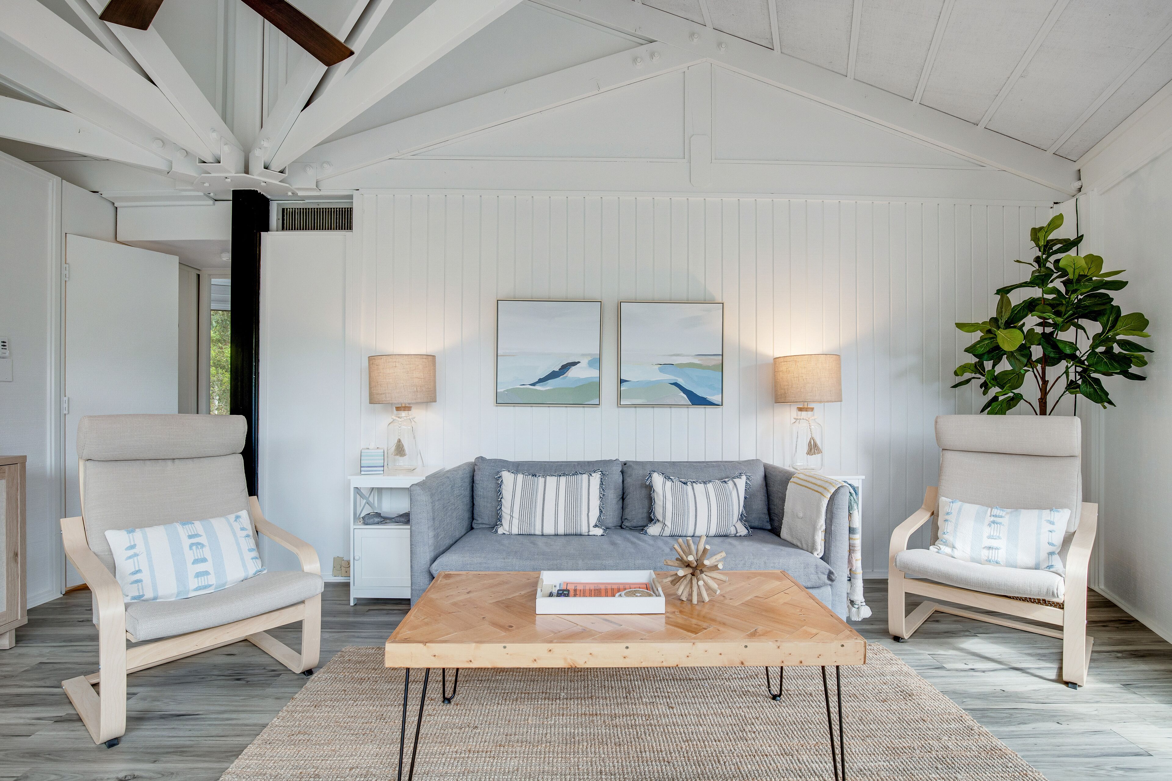 Lakefront home with lagoon view, deck & AC - close to beach, golf, & pools