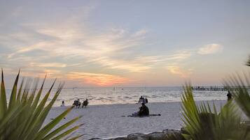 On the beach, motor boating, fishing