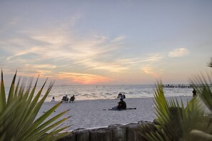 On the beach, motor boating, fishing