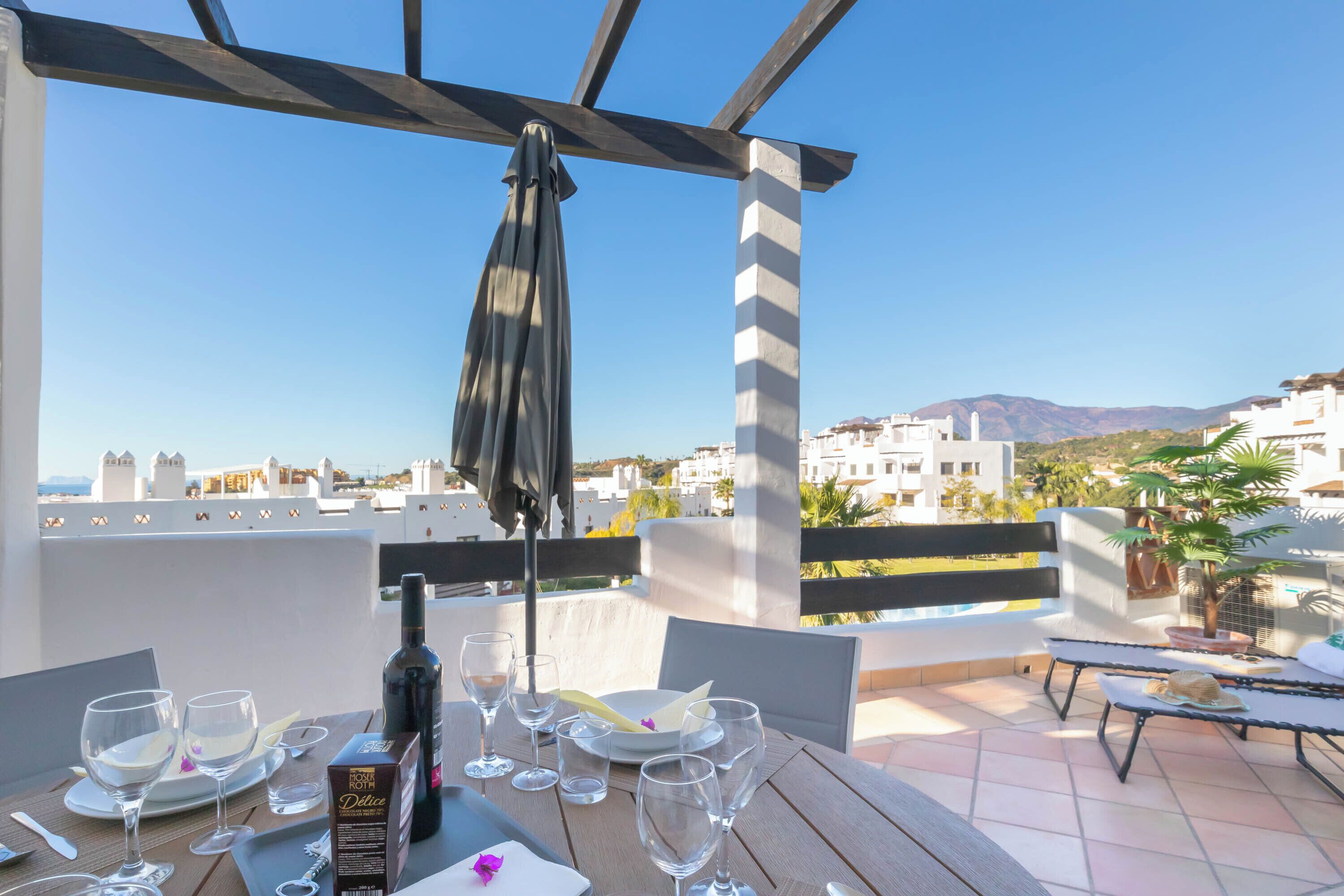 Family Apartment, Multiple Bedrooms, 2 Bathrooms, Mountainside (Sunset Sweet Holidays) | Terrace/patio
