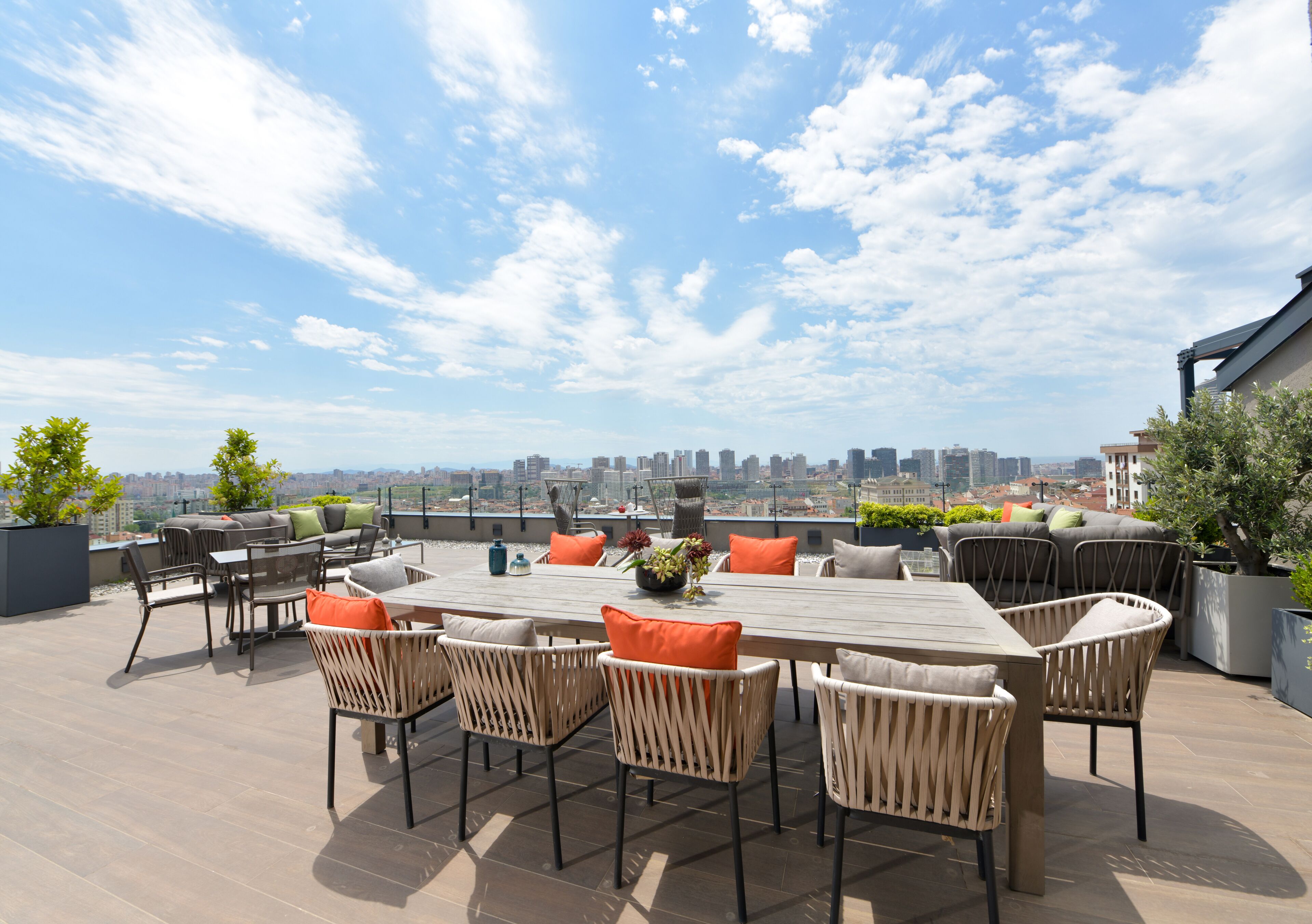 Terrasse sur le toit