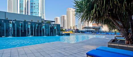 Indoor pool, outdoor pool