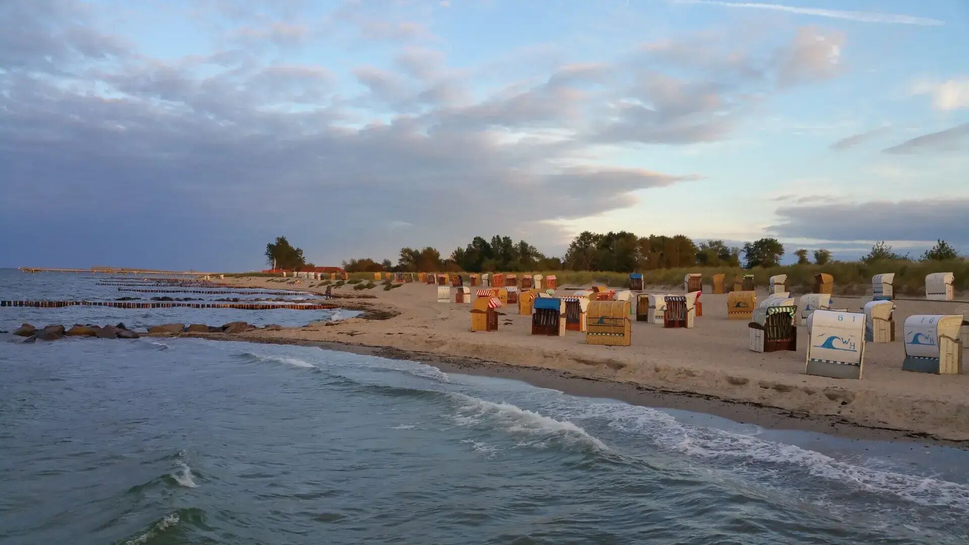 Am Strand, Liegestühle