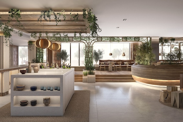 3 restaurantes; se sirven desayunos, almuerzos y cocina mediterránea