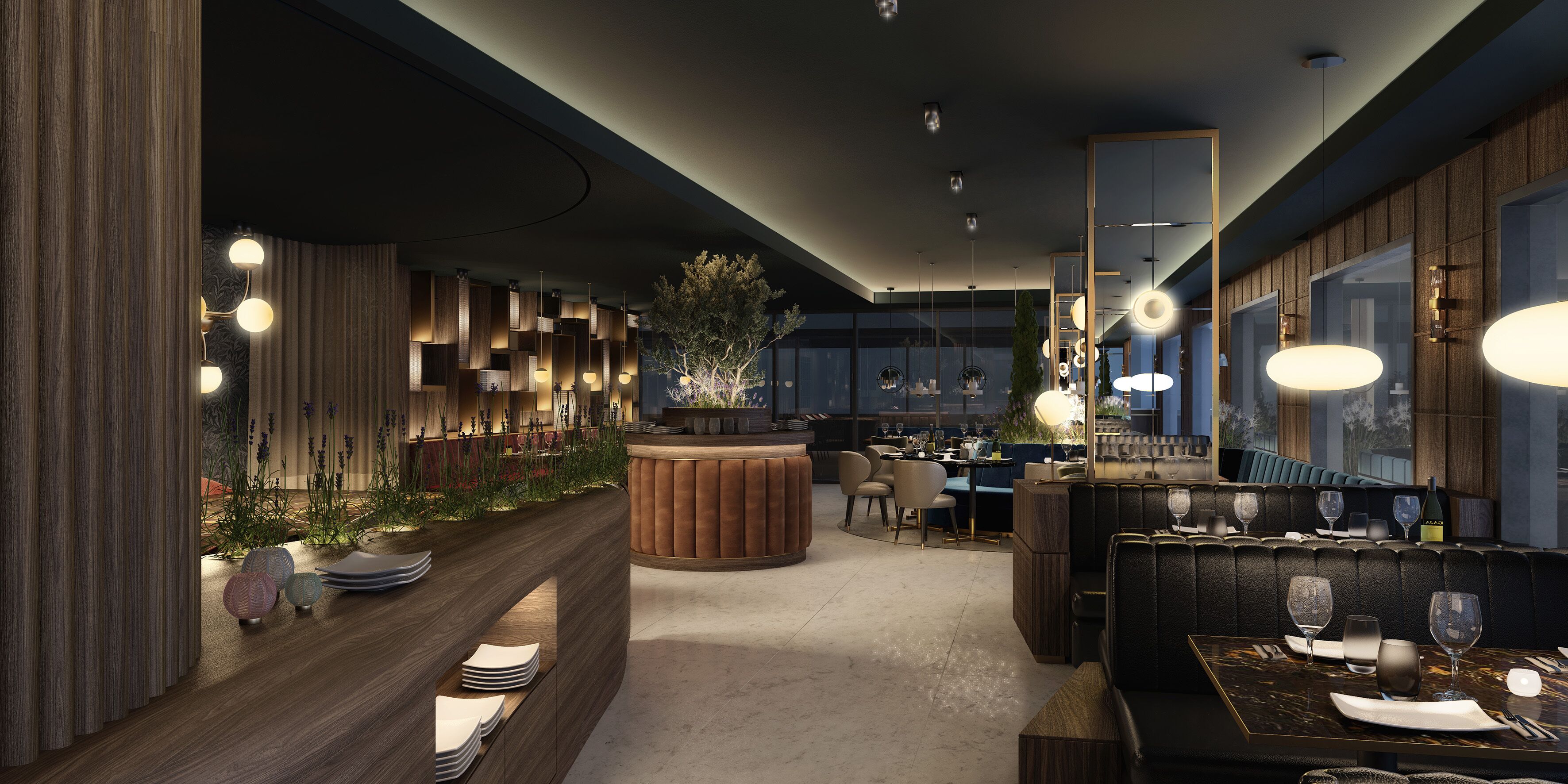 3 restaurants, breakfast, lunch, dinner served; mediterranean cuisine