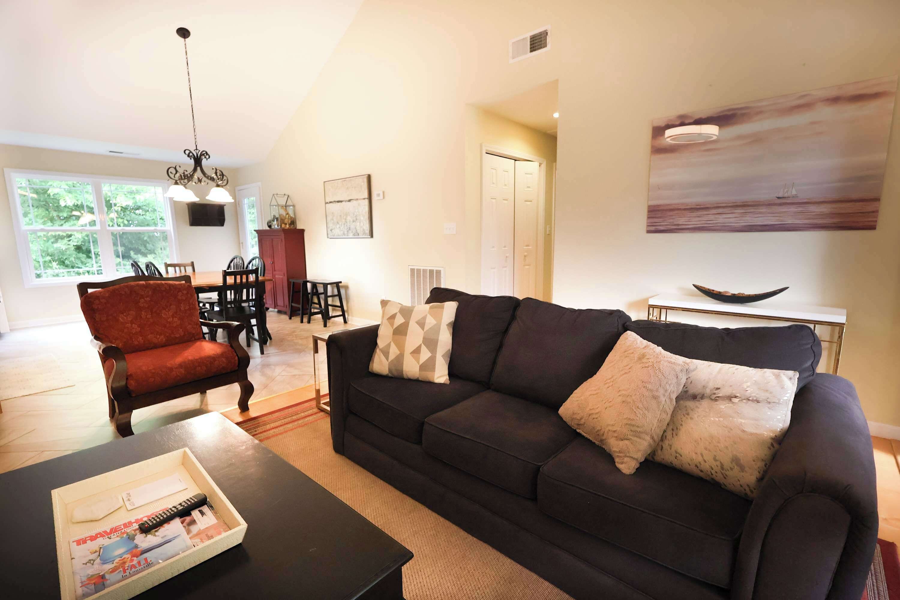 TV, fireplace, DVD player