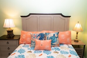3 bedrooms, desk, iron/ironing board, travel cot - Spacious Luxury Open Plan Condo: Convenient Location.  Large Balcony. Sea View. (Christiansted)