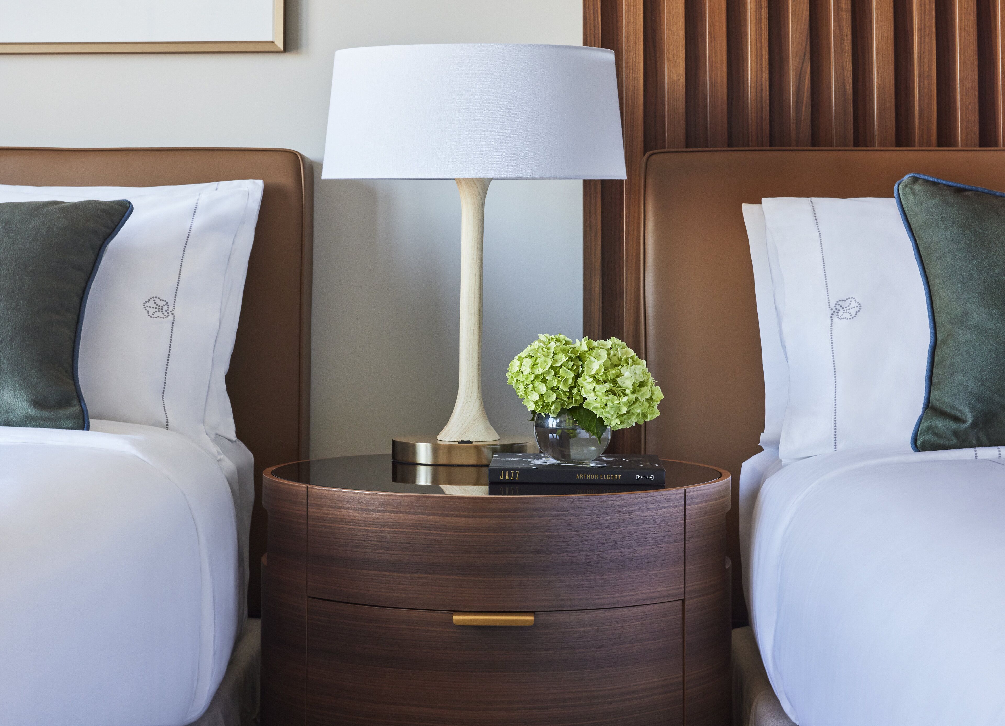 Premium bedding, down comforters, pillowtop beds, in-room safe