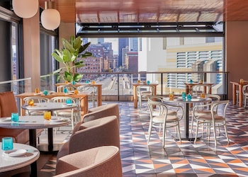 4 restaurants, breakfast served at Omni Boston Hotel at the Seaport