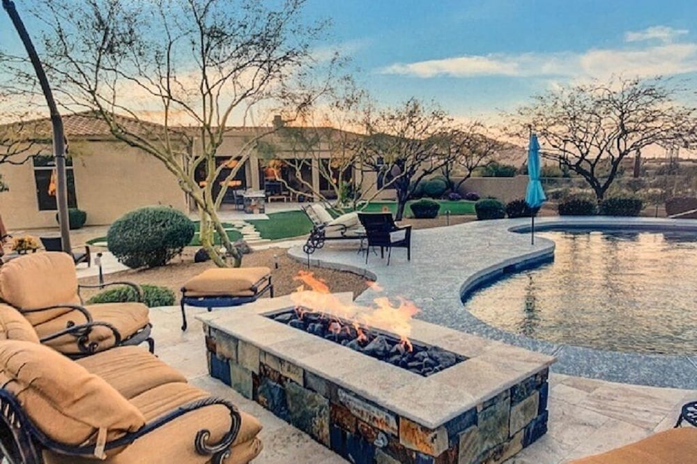 Saguaros & Sunshine from this Spacious Scottsdale Home