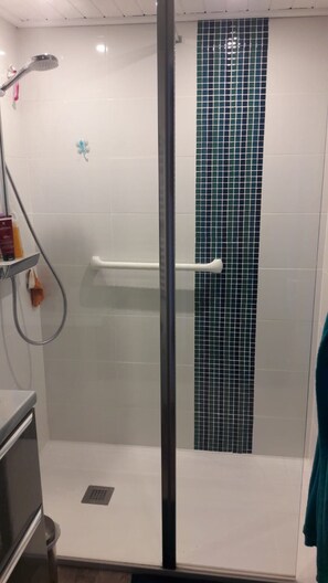 Shower, hair dryer