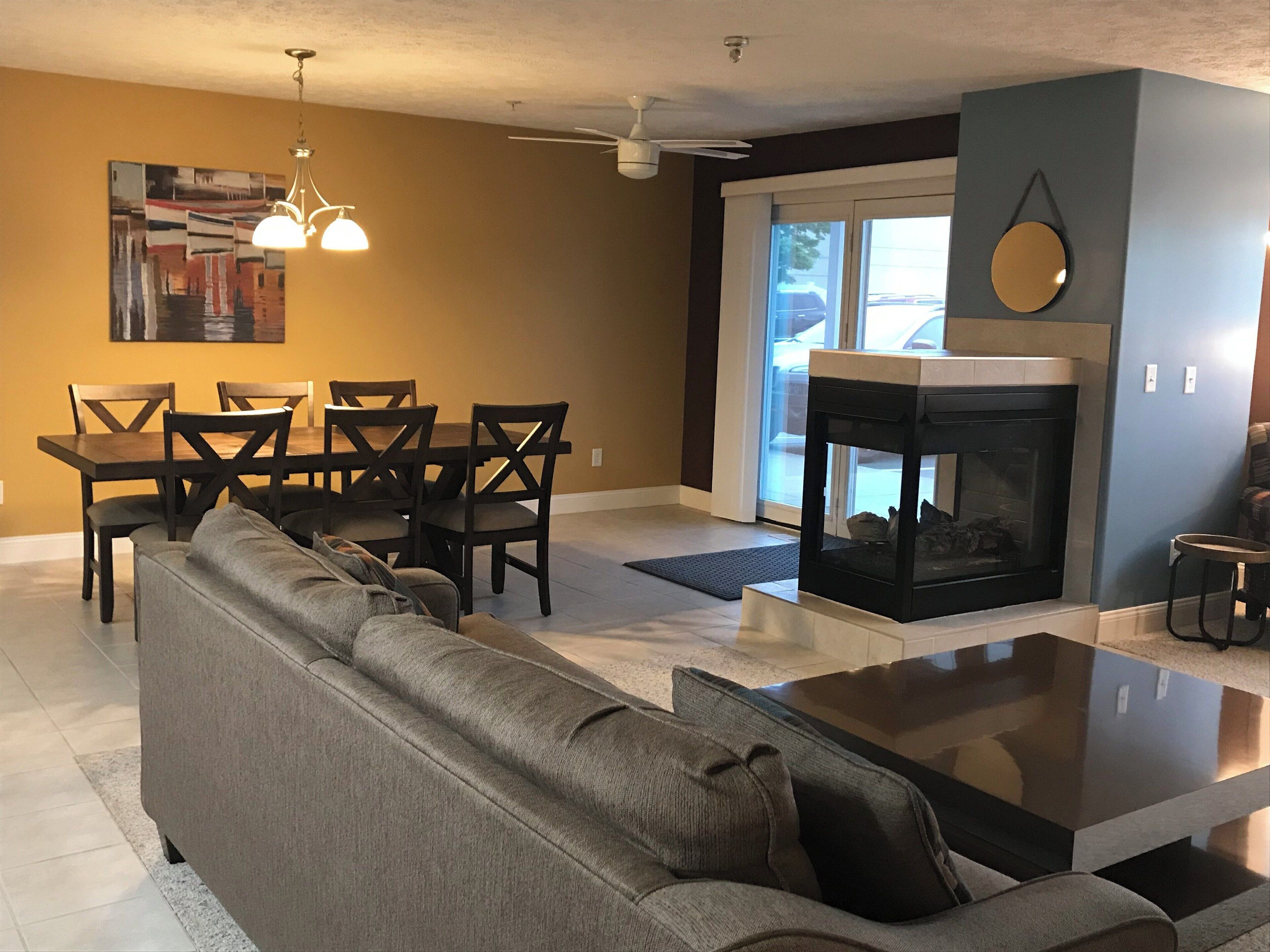 TV connectée, cheminée