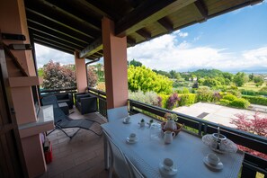 Familienapartment | Blick vom Balkon