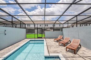 A heated pool