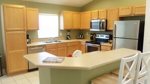 Fridge, microwave, oven, stovetop - Private Pool home with Spa, Games Room and Prime Location! (BHL16009) (Clermont)