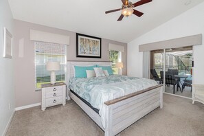 4 bedrooms, iron/ironing board, WiFi, bed sheets