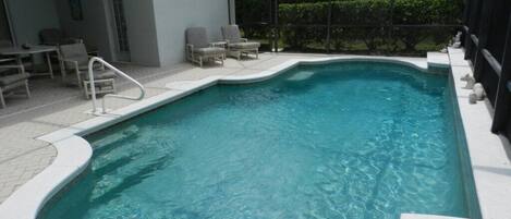 A heated pool