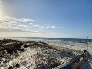 Beach nearby, sun-loungers