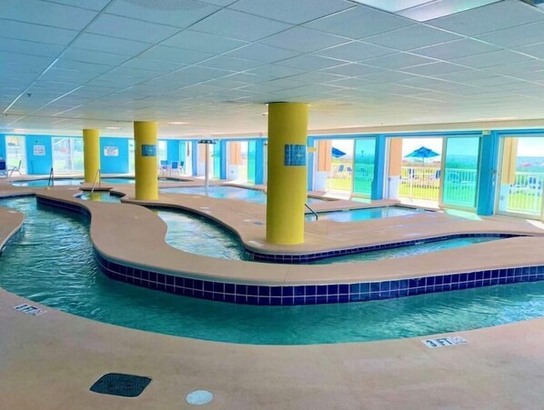Indoor pool, outdoor pool