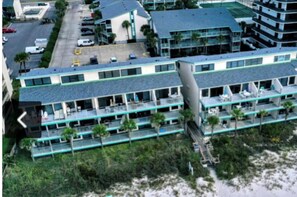 Guests can enjoy balconies with outdoor space on each floor.