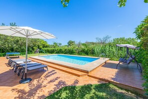 Pool - Holiday Home Can Amer with Mountain View, Wi-Fi, A/C, Pool, Garden & Terrace (Pollensa)