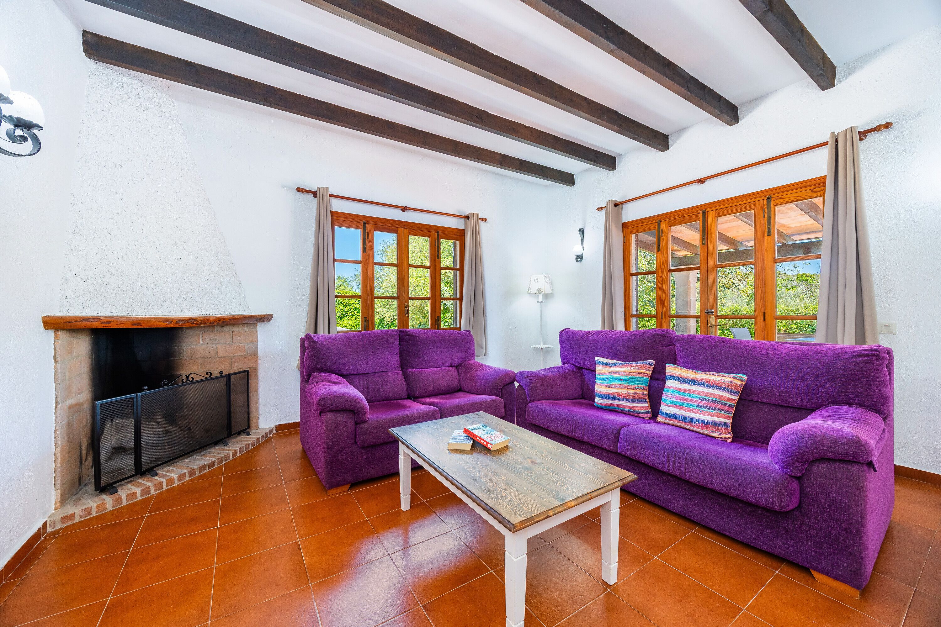 TV, fireplace, table tennis