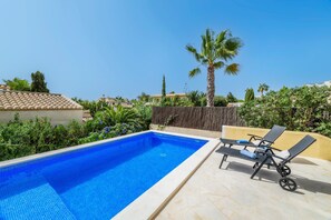 Pool - Vacation Home Casa Folara with Sea View, Pool, Wi-Fi, Terrace & Garden (Cala Llombards)