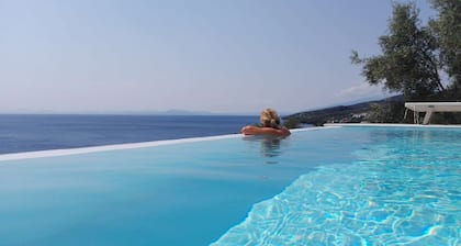 Whole villa # for 4 adults + 4 children - panorama sea view with pool