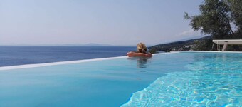 Whole villa # for 4 adults + 4 children - panorama sea view with pool