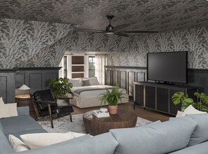 6 Schlafzimmer, Betten mit Memory-Foam-Matratzen, Schreibtisch