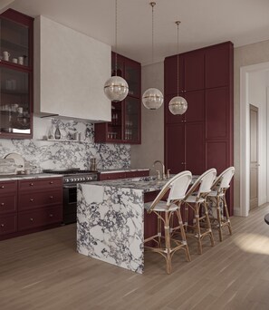 Køleskab, mikrobølgeovn, ovn, kogeplade