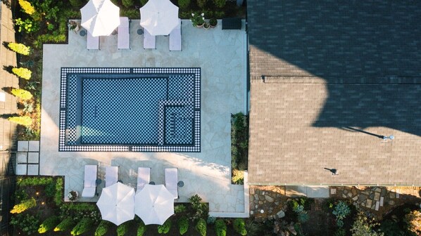 A heated pool