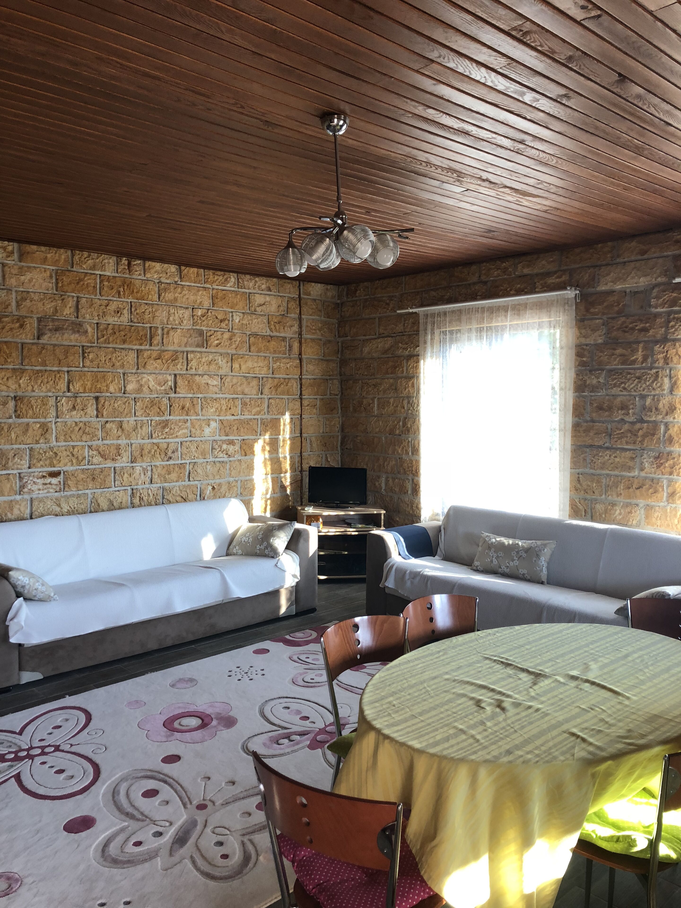 Stone village house with garden in the mount Ida