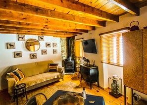 TV connectée, cheminée