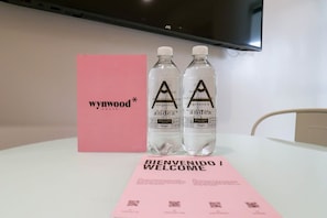 Dusj, hårføner og håndklær