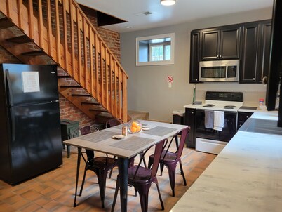 Spacious Industrial split level with private balcony