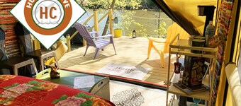 Hudson Valley’s Private Waterfront Camping Getaway