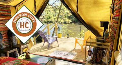 Hudson Valley’s Private Waterfront Camping Getaway