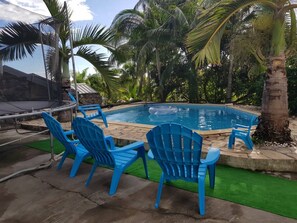 Outdoor pool - Le Versant des Canots, une Location ... Tranquille (L'Etang Salé les hauts)