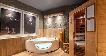 Unique dream apartment with whirlpool & sauna offers luxury and relaxation