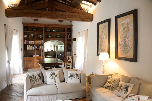 Smart TV, fireplace, DVD player, table tennis - Stone farmhouse with large pool in Ménerbes, Luberon (Ménerbes)