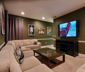 Smart TV, DVD player, table tennis, books