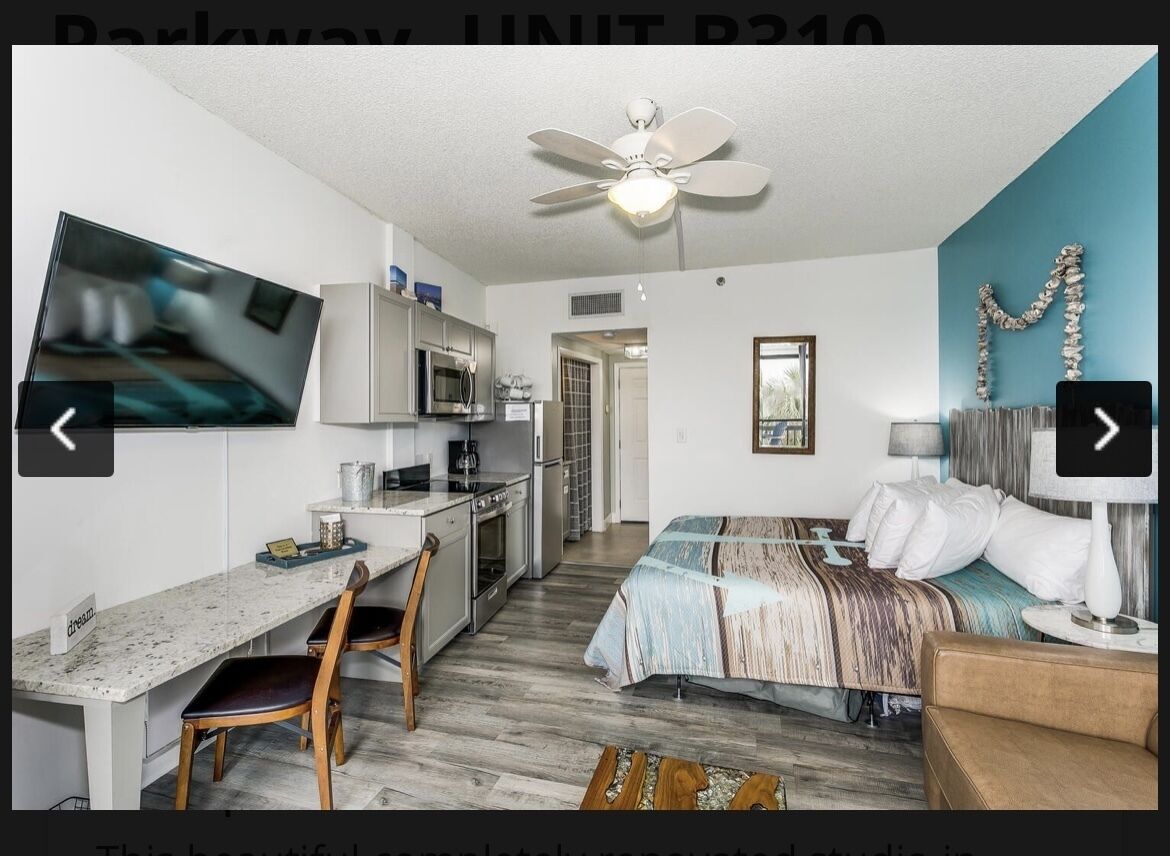 Waterfront Luxury Studio Price adjusted upon request.