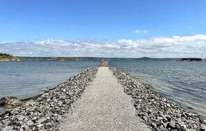 Vlak bij het strand, vissen