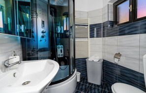 Shower, hair dryer
